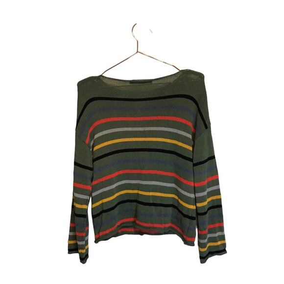 Zessica striped knit sweater size medium - Picture 1 of 7